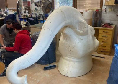 preparace slona / taxidermy elephant